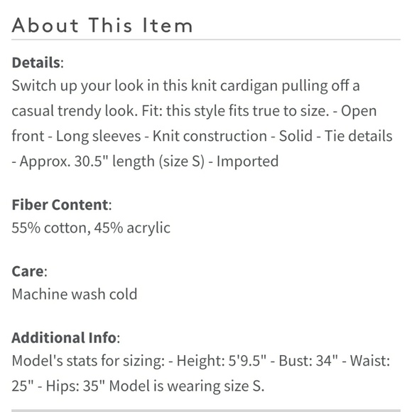 Knit Cozy Cardigan - Picture 3 of 3